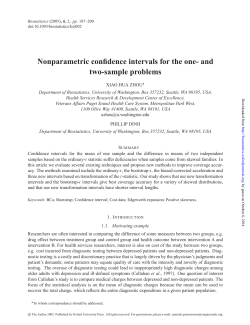 Nonparametric confidence intervals for the one- and two-sample problems