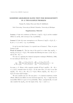 MODIFIED LIKELIHOOD RATIO TEST FOR HOMOGENEITY IN A TWO-SAMPLE PROBLEM