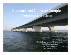 Standardized Concrete Sample