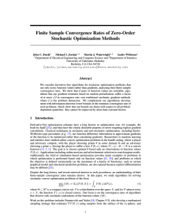 Finite Sample Convergence Rates of Zero-Order Stochastic Optimization Methods