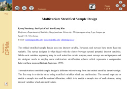 Multivariate Stratified Sample Design