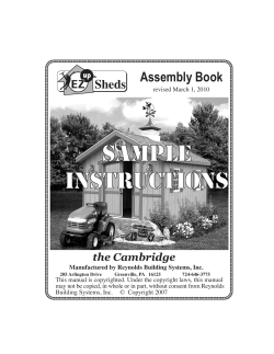 SAMPLE INSTRUCTIONS Assembly Book EZ