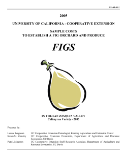 FIGS 2005 UNIVERSITY OF CALIFORNIA - COOPERATIVE EXTENSION SAMPLE COSTS
