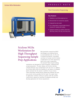 Next Generation Sequencing Sciclone NGSx Workstation