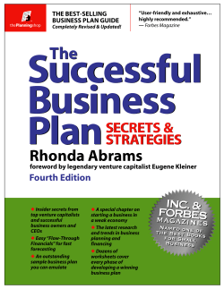 Successful Business Plan The