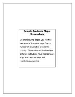 Sample Academic Maps: Screenshots