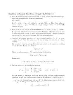 Solutions to Sample Questions (Chapter 3, Math 244)