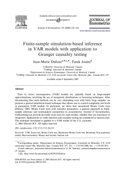 Finite-sample simulation-based inference in VAR models with application to Granger causality testing