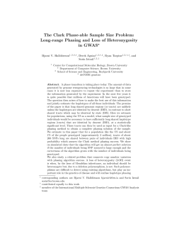 The Clark Phase-able Sample Size Problem: in GWAS ?