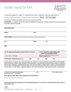 Sample request fax form
