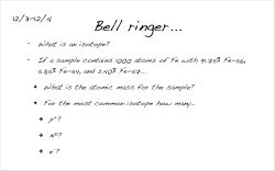 Bell ringer... 12/3-12/4