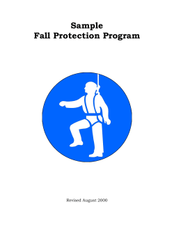 Sample Fall Protection Program Revised August 2000