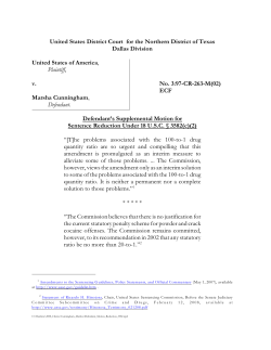United States District Court  for the Northern District of Texas Dallas Division United States of America