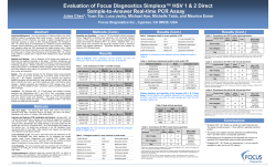 Evaluation of Focus Diagnostics Simplexa™ HSV 1 &amp; 2 Direct