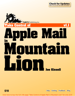 Lion Mountain Apple Mail in