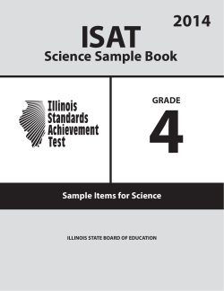 4 ISAT 2014 Science Sample Book