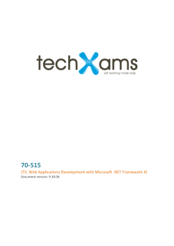 70-515  (TS: Web Applications Development with Microsoft .NET Framework 4)