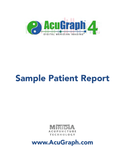Sample Patient Report www.AcuGraph.com