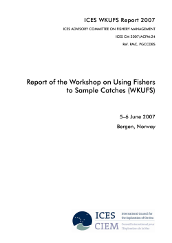Report of the Workshop on Using Fishers to Sample Catches (WKUFS)