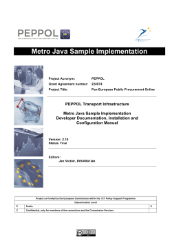 Metro Java Sample Implementation