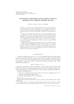 TRANSACTIONS OF THE AMERICAN MATHEMATICAL SOCIETY S 0002-9947(XX)0000-0