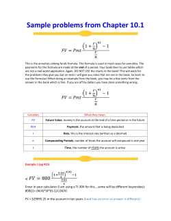 Sample problems from Chapter 10.1