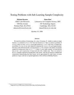 Testing Problems with Sub-Learning Sample Complexity