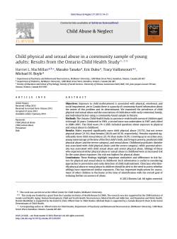 Child Abuse &amp; Neglect
