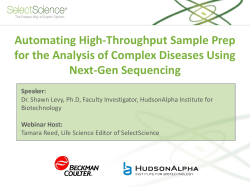 Automating High-Throughput Sample Prep for the Analysis of Complex Diseases Using