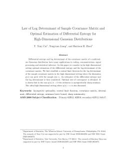 Law of Log Determinant of Sample Covariance Matrix and