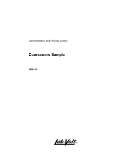 A Courseware Sample Instrumentation and Process Control 32621-F0