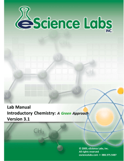 Lab Manual  Introductory Chemistry:    A 