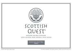 Scottish Quest Quiz E-Book SAMPLE