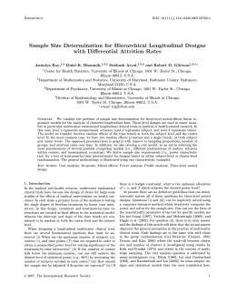 Sample Size Determination for Hierarchical Longitudinal Designs with Diﬀerential Attrition Rates