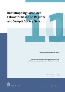 0 11 Bootstrapping Combined Estimator based on Register
