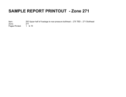 SAMPLE REPORT PRINTOUT  - Zone 271