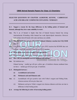 CBSE Solved Sample Papers for Class 12 Chemistry =================================================================