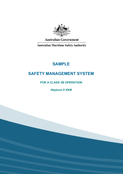 SAMPLE SAFETY MANAGEMENT SYSTEM FOR A CLASS 3B OPERATION Neptune II XKM