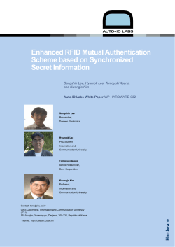 Enhanced RFID Mutual Authentication Scheme based on Synchronized Secret Information
