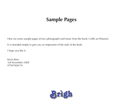 Sample Pages
