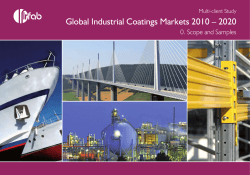 Global Industrial Coatings Markets 2010 – 2020 0. Scope and Samples