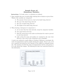 Sample Exam #1 Elementary Statistics