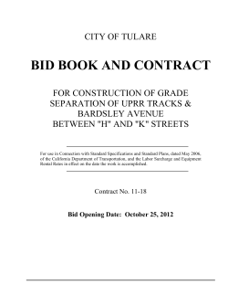BID BOOK AND CONTRACT