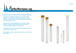 Round base tubes for Fraction Collectors and Sample Preparation