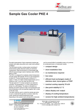 Sample Gas Cooler PKE 4