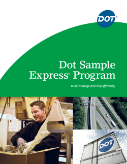 Dot Sample Express Program