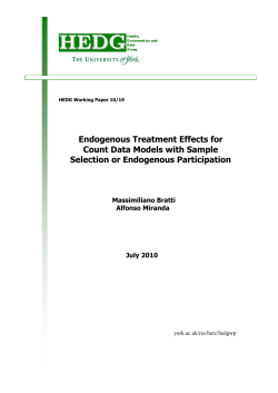 Endogenous Treatment Effects for Count Data Models with Sample
