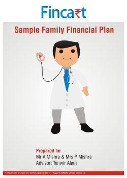 Sample Family Financial Plan Prepared for