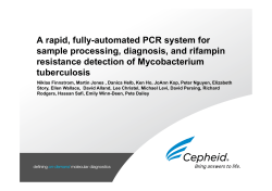 A rapid, fully-automated PCR system for sample processing diagnosis and rifampin