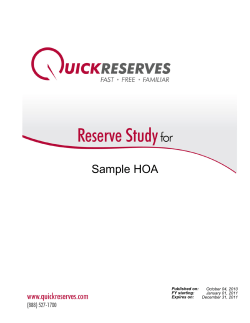 Sample HOA Published on: FY starting: Expires on: